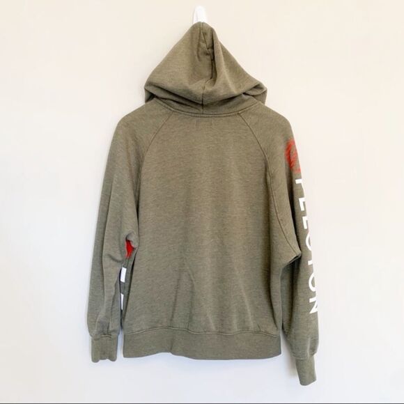 Peloton Half Zip Hooded Green Sweatshirt - Small - Picture 5 of 6